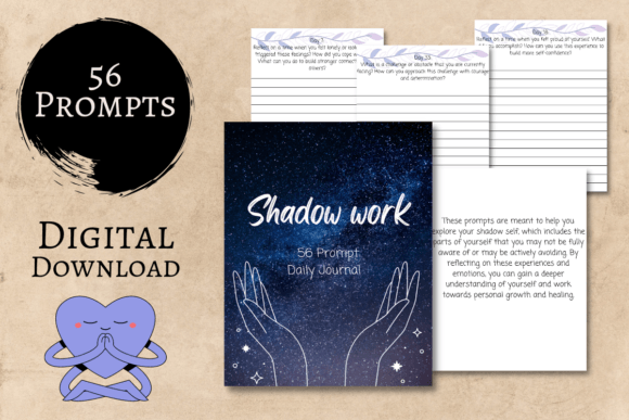 Download Daily Prompt Shadow Work Journal - Premium Bundle